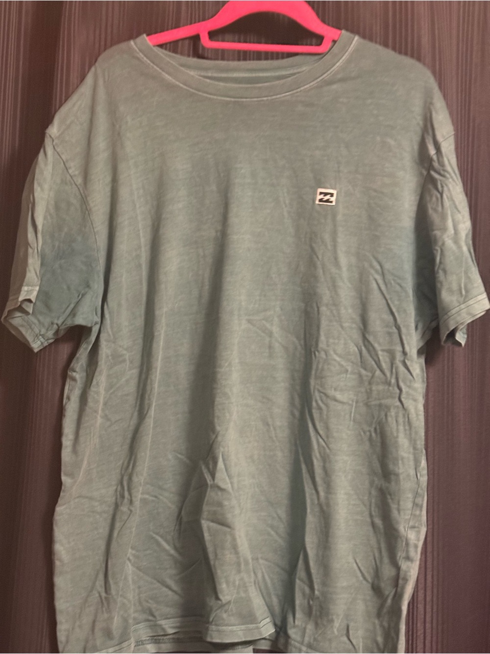 Billabong Olive Green Short Sleeve Crew Tee with Small Logo